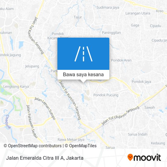 Peta Jalan Emeralda Citra III A