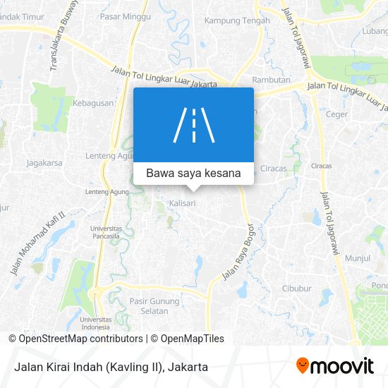 Peta Jalan Kirai Indah (Kavling II)