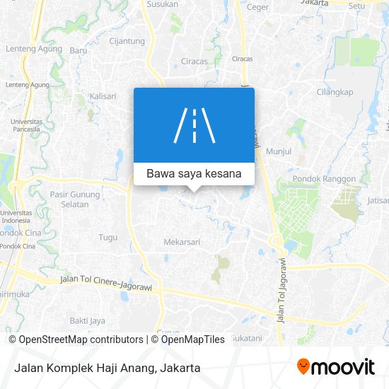 Peta Jalan Komplek Haji Anang