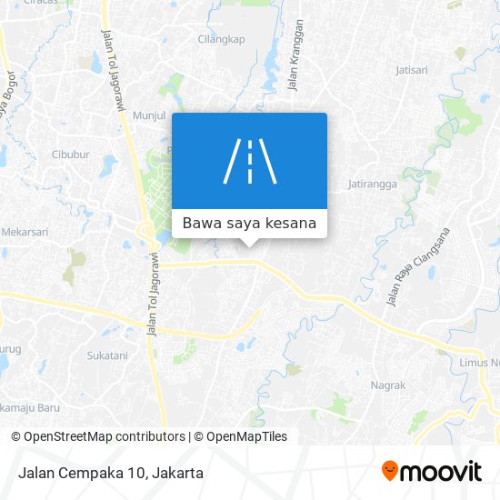 Peta Jalan Cempaka 10