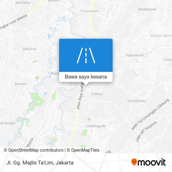 Peta Jl. Gg. Majlis Ta'Lim
