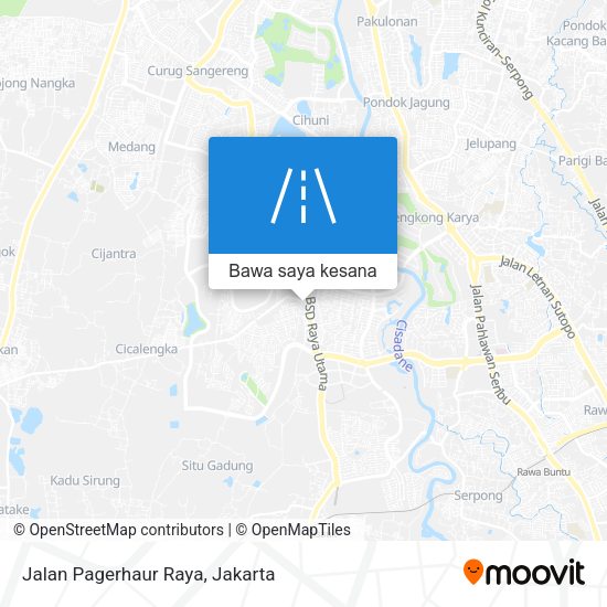Peta Jalan Pagerhaur Raya
