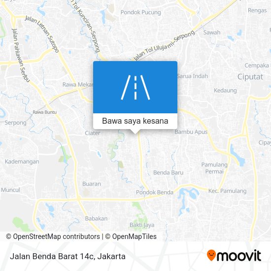 Peta Jalan Benda Barat 14c