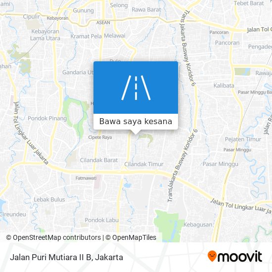 Peta Jalan Puri Mutiara II B