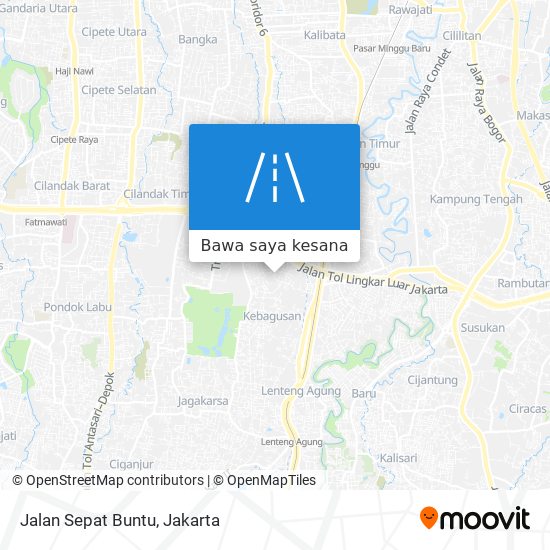 Peta Jalan Sepat Buntu