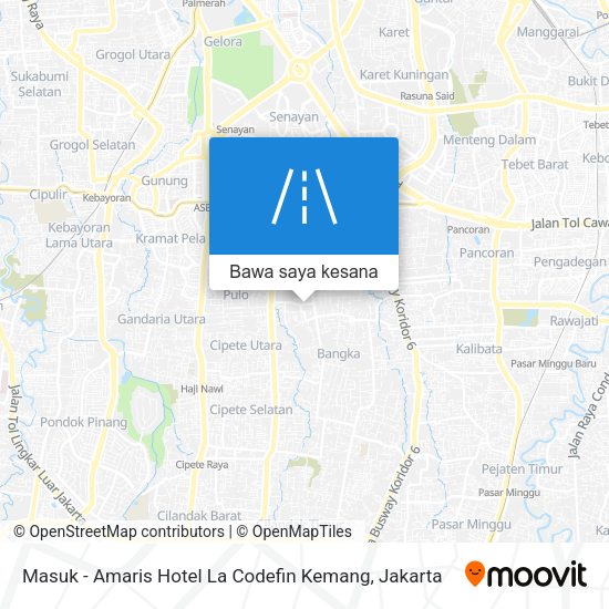 Peta Masuk - Amaris Hotel La Codefin Kemang