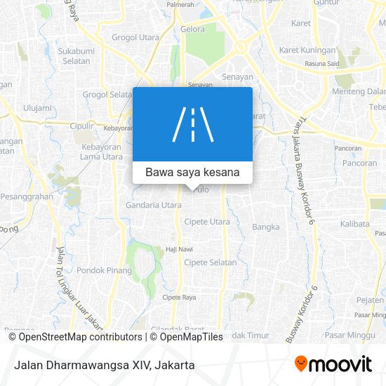 Peta Jalan Dharmawangsa XIV