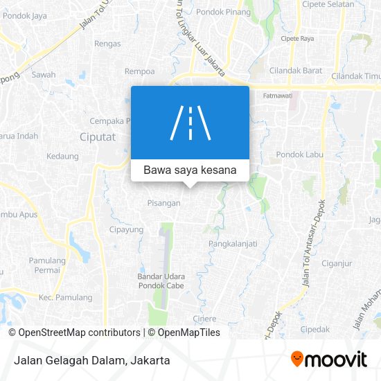 Peta Jalan Gelagah Dalam