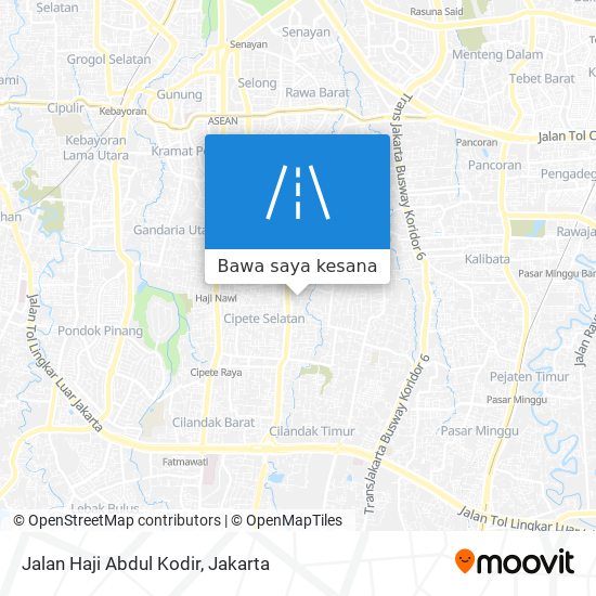 Peta Jalan Haji Abdul Kodir