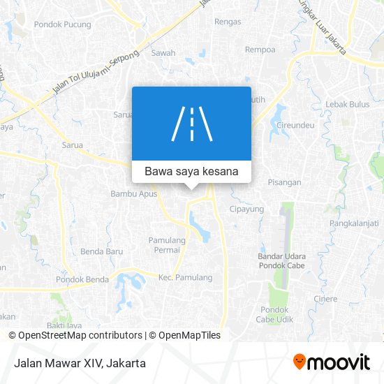 Peta Jalan Mawar XIV