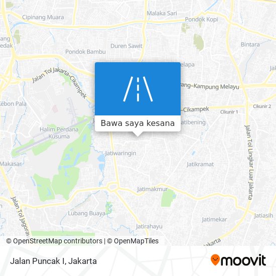 Peta Jalan Puncak I