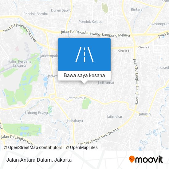 Peta Jalan Antara Dalam