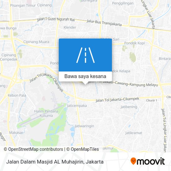 Peta Jalan Dalam Masjid AL Muhajirin