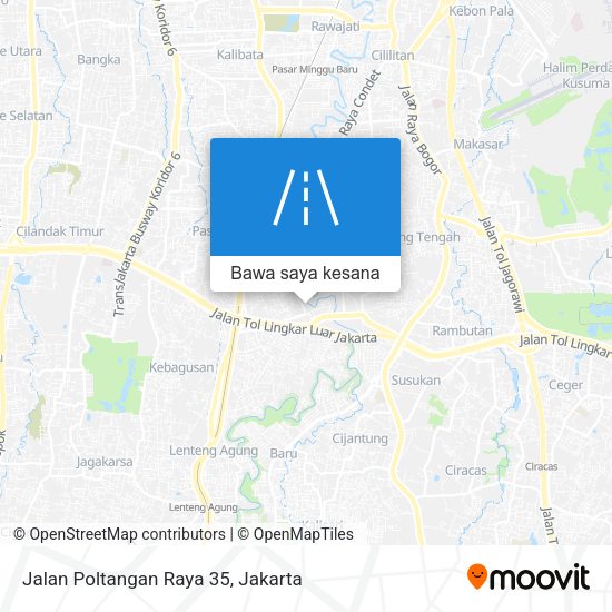 Peta Jalan Poltangan Raya 35
