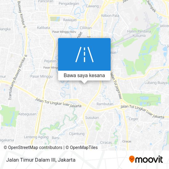 Peta Jalan Timur Dalam III