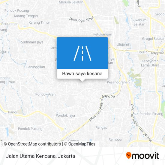 Peta Jalan Utama Kencana