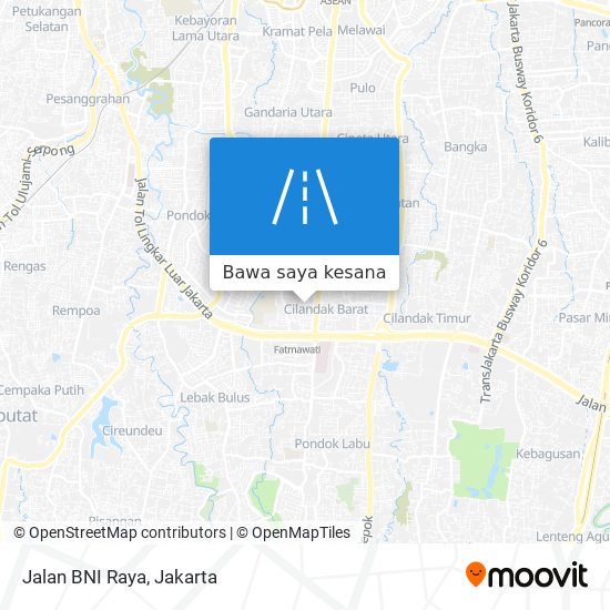 Peta Jalan BNI Raya