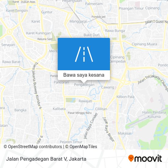 Peta Jalan Pengadegan Barat V