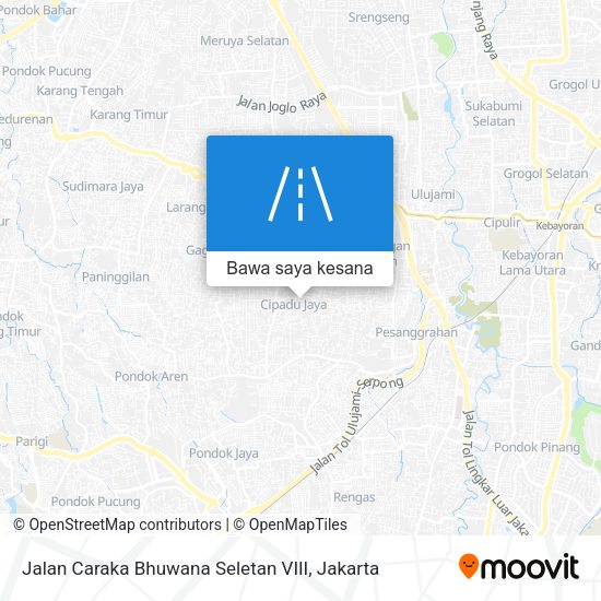 Peta Jalan Caraka Bhuwana Seletan VIII