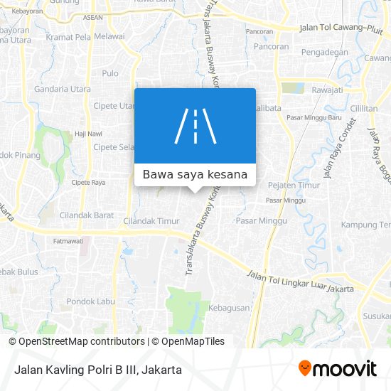 Peta Jalan Kavling Polri B III