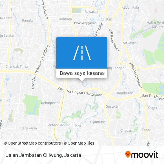 Peta Jalan Jembatan Ciliwung