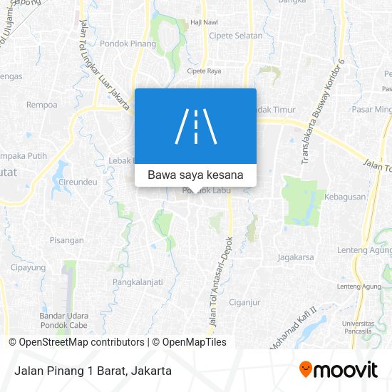 Peta Jalan Pinang 1 Barat