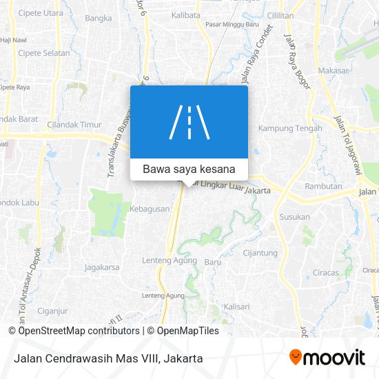 Peta Jalan Cendrawasih Mas VIII