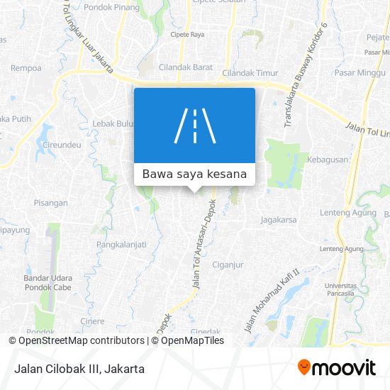 Peta Jalan Cilobak III