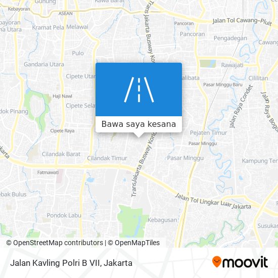 Peta Jalan Kavling Polri B VII