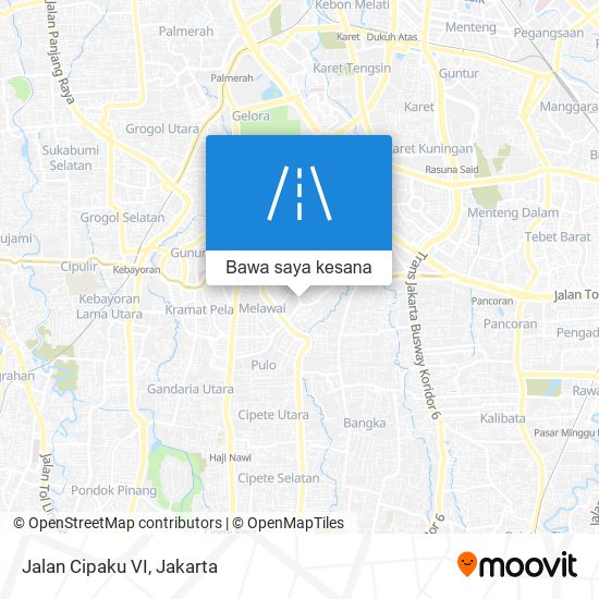 Peta Jalan Cipaku VI