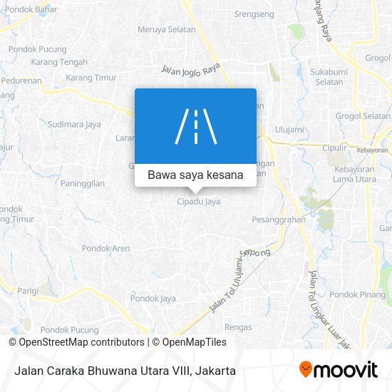 Peta Jalan Caraka Bhuwana Utara VIII