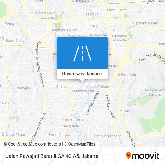 Peta Jalan Rawajati Barat II GANG A5
