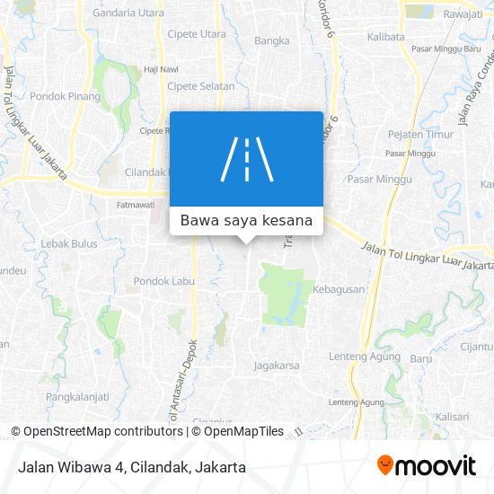 Peta Jalan Wibawa 4, Cilandak