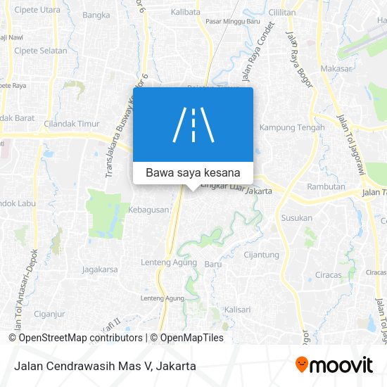 Peta Jalan Cendrawasih Mas V