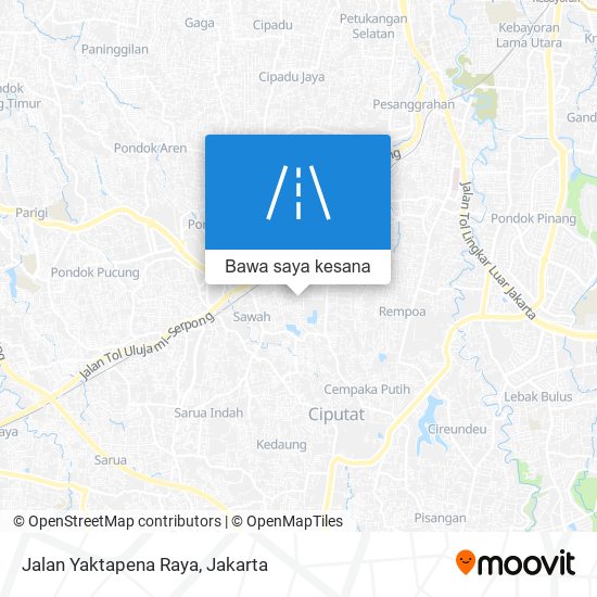 Peta Jalan Yaktapena Raya