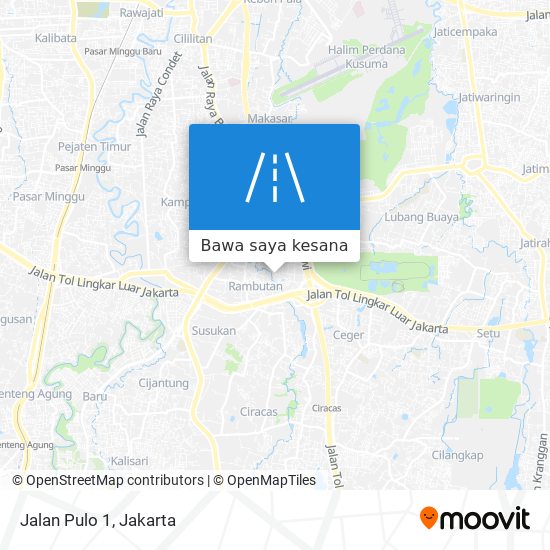 Peta Jalan Pulo 1