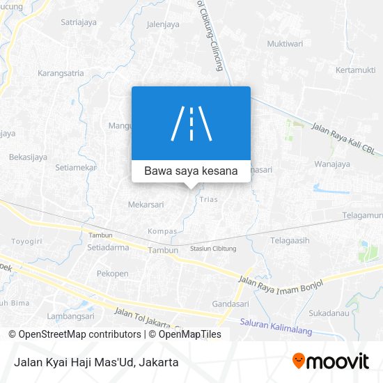 Peta Jalan Kyai Haji Mas'Ud