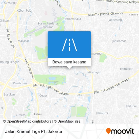 Peta Jalan Kramat Tiga F1