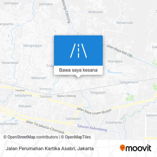 Peta Jalan Perumahan Kartika Asabri