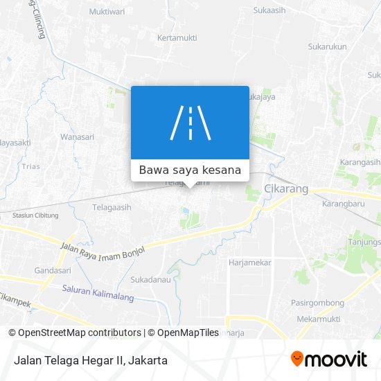 Peta Jalan Telaga Hegar II