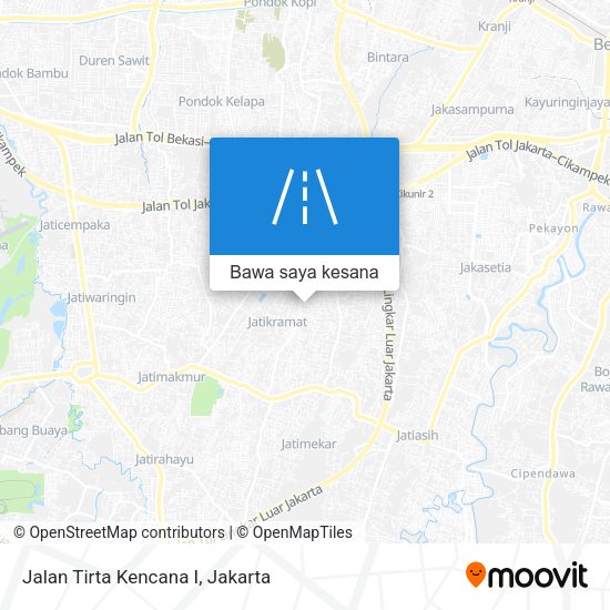 Peta Jalan Tirta Kencana I