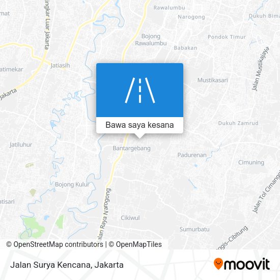 Peta Jalan Surya Kencana