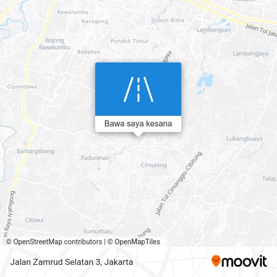 Peta Jalan Zamrud Selatan 3