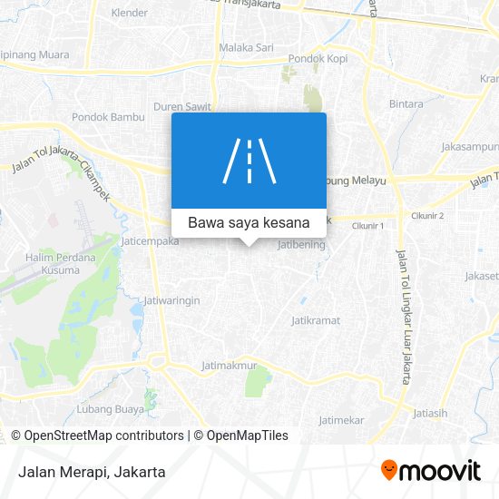 Peta Jalan Merapi