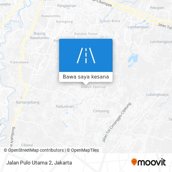 Peta Jalan Pulo Utama 2