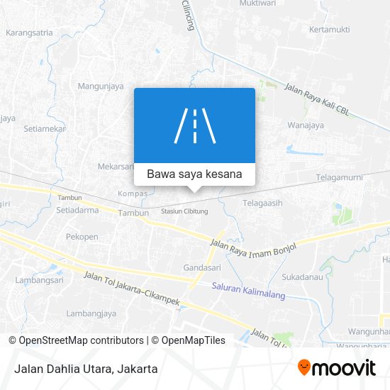 Peta Jalan Dahlia Utara