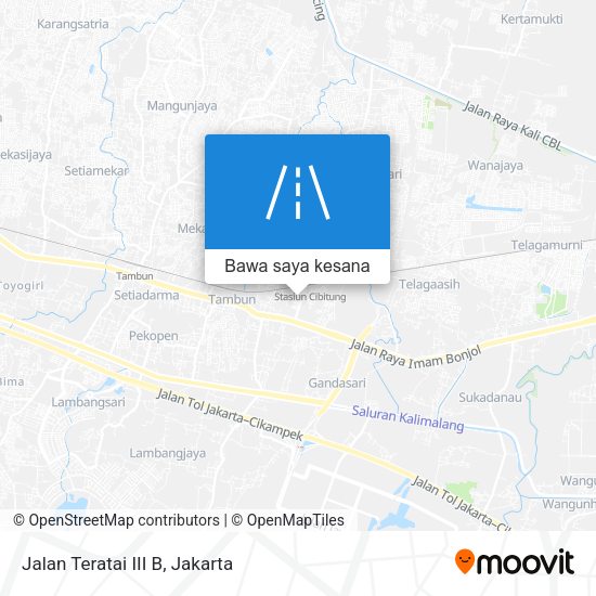 Peta Jalan Teratai III B
