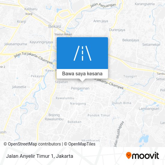 Peta Jalan Anyelir Timur 1