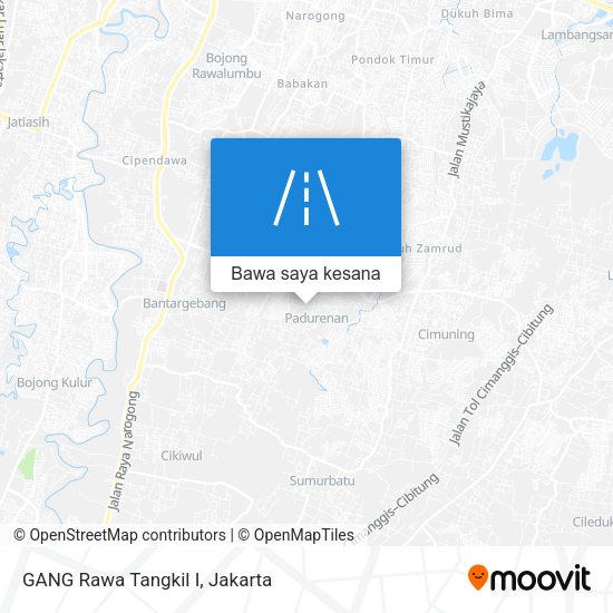 Peta GANG Rawa Tangkil I