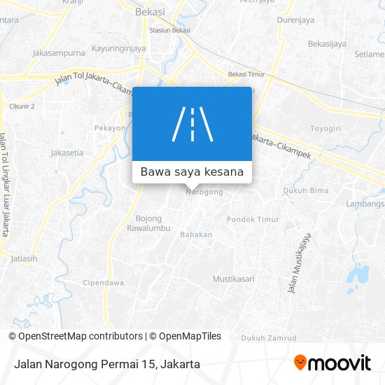 Peta Jalan Narogong Permai 15